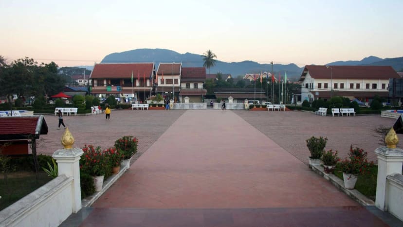 Luang Prabango miesto aikštė