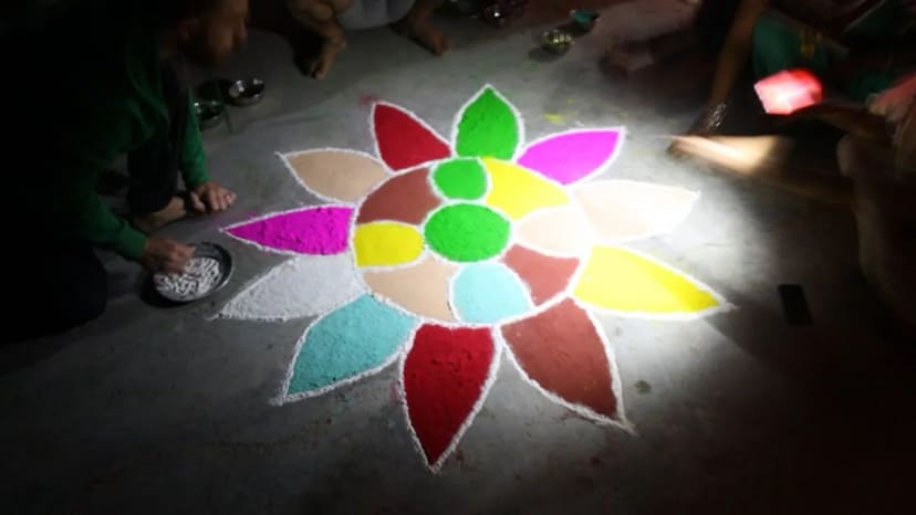 Divali festivalio papuošimai