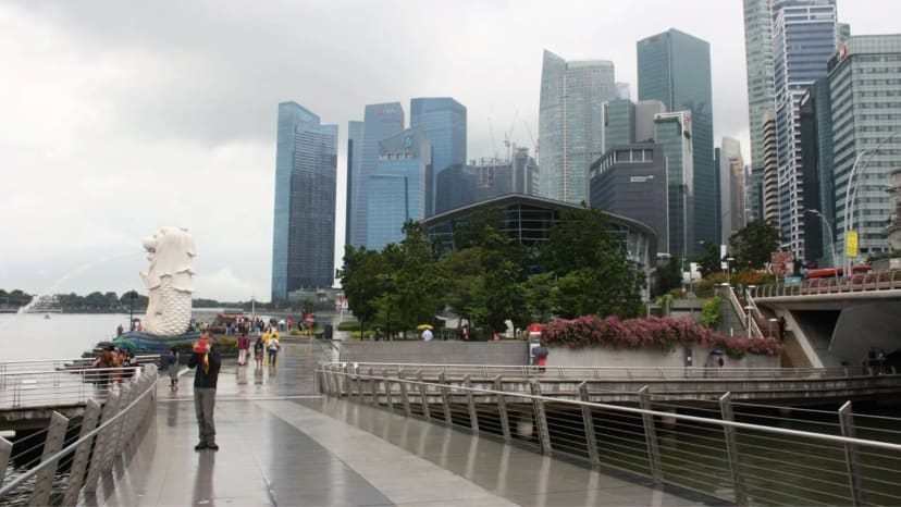 Singapūro krantinė ir miesto panorama