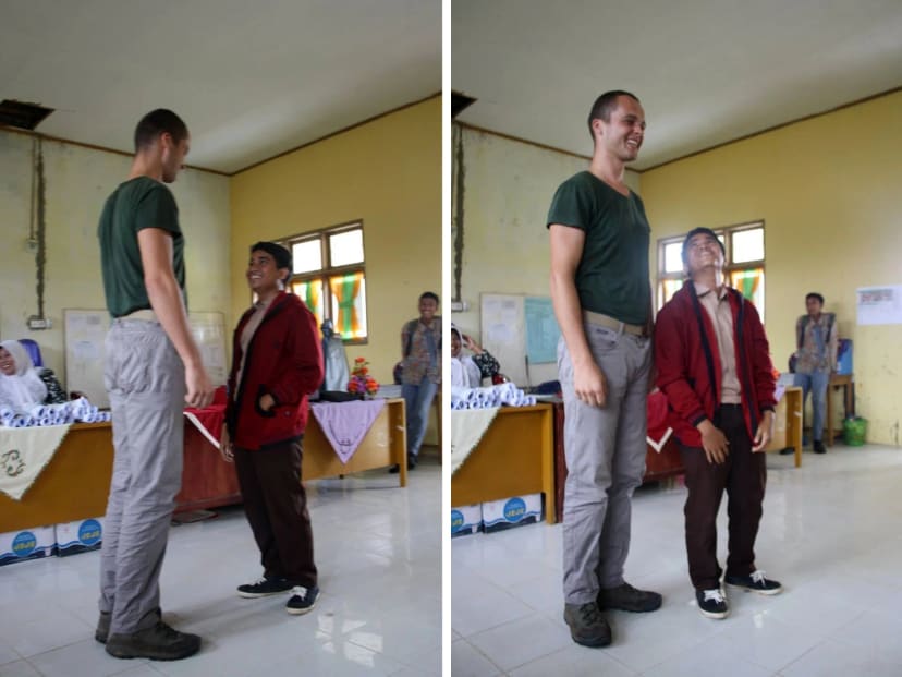 Susitikimas su Sumatros moksleiviais
