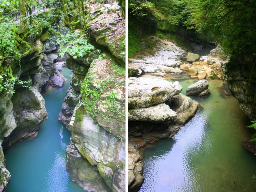 Fotografijos, užfiksuotos Martvili kanjono lankytojų centre