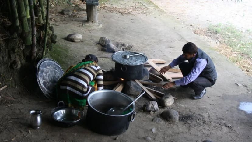 Maisto gaminimas Nepalo kaime